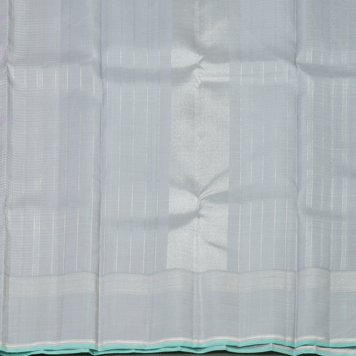 Hayagrivas Handloom Lilac Kanjivaram Silk Saree with Pale Lilac Border KBE1086I2-1