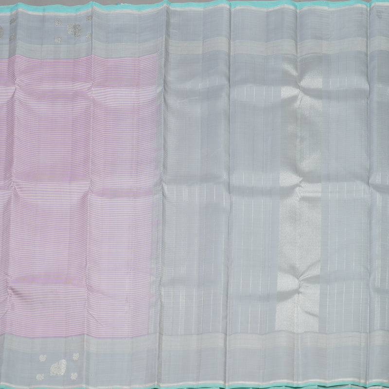 Hayagrivas Handloom Lilac Kanjivaram Silk Saree with Pale Lilac Border KBE1086I2-1