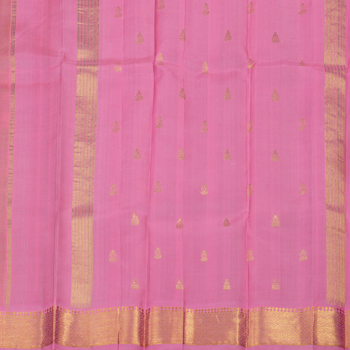 Hayagrivas Handloom Mint Green Kanjivaram Silk Saree with Lavendar Border KBE1089I2-9