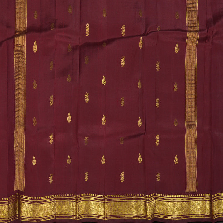 Hayagrivas Multicolour Checks Pure One-sided Border Kanjivaram Silk saree KBE1089I4-4
