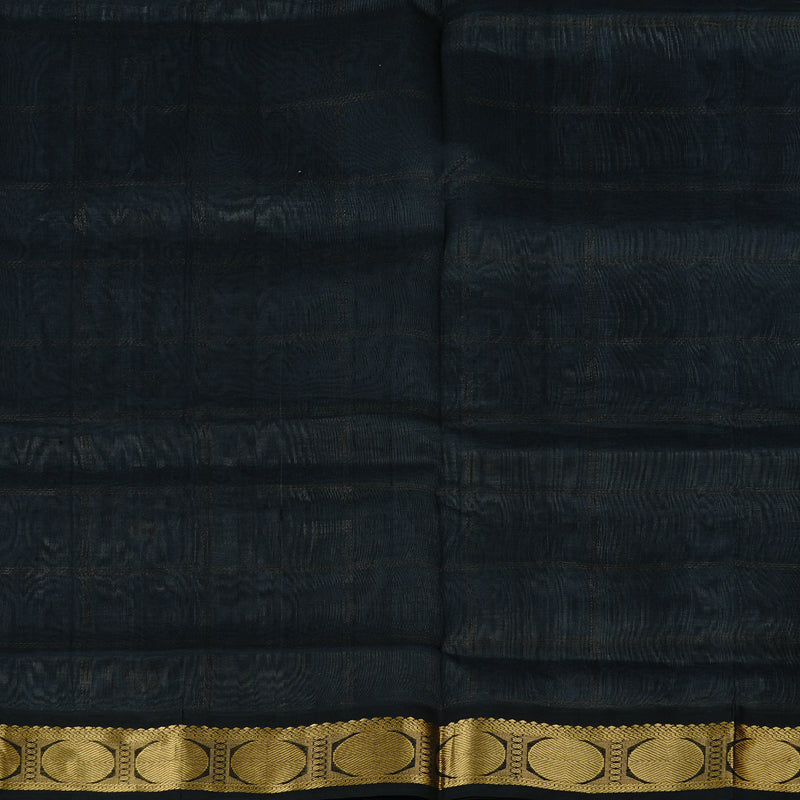 Hayagrivas Handloom Pure Silk Cotton Saree in Enchanting Silver Grey KBE108D1-1