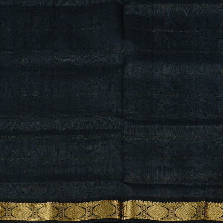Hayagrivas Handloom Pure Silk Cotton Saree in Enchanting Silver Grey KBE108D1-1