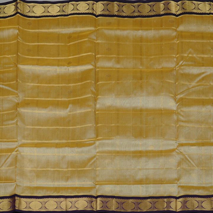 Hayagrivas Handloom Pure Silk Cotton Saree in Regal Sandal KBE108D1-2