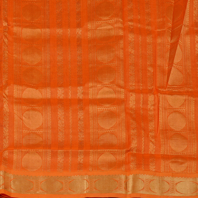 Hayagrivas Handloom Pure Silk Cotton Saree in Strikign Bottle Green KBE108D1-3