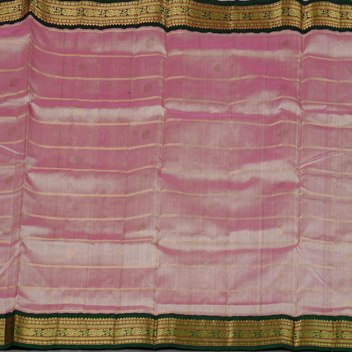 Hayagrivas Handloom Pure Silk Cotton Saree in Radiant Onion Pink KBE108D1-4
