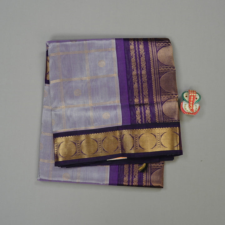 Hayagrivas Handloom Pure Silk Cotton Saree in Alluring Lavender KBE108D1-6