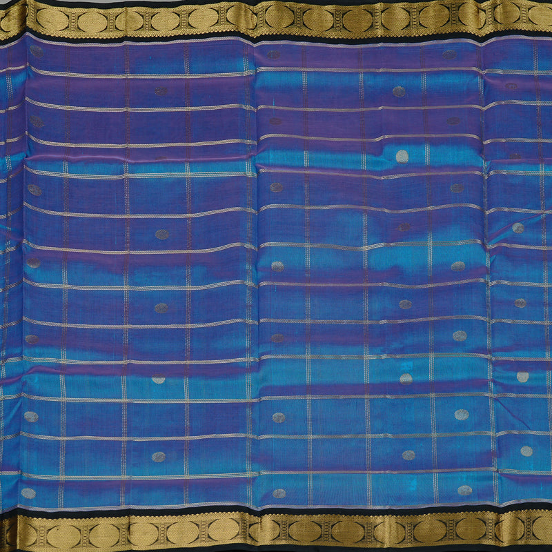Hayagrivas Handloom Pure Silk Cotton Saree in Spellbinding Sky Blue KBE108D1-8