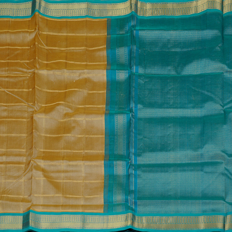 Hayagrivas Handloom Pure Silk Cotton Saree in Serene Sandal KBE108D4-1