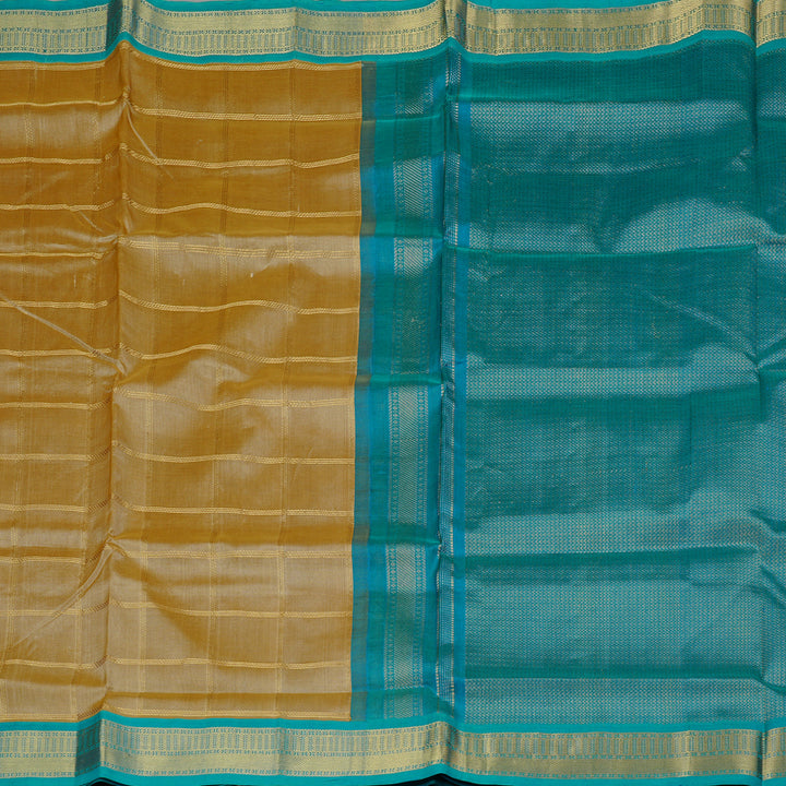 Hayagrivas Handloom Pure Silk Cotton Saree in Serene Sandal KBE108D4-1