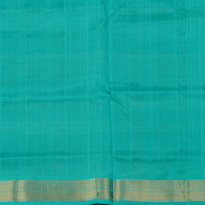 Hayagrivas Blue Handloom Silk Cotton Saree with Sea Blue Border KBE108D4-3