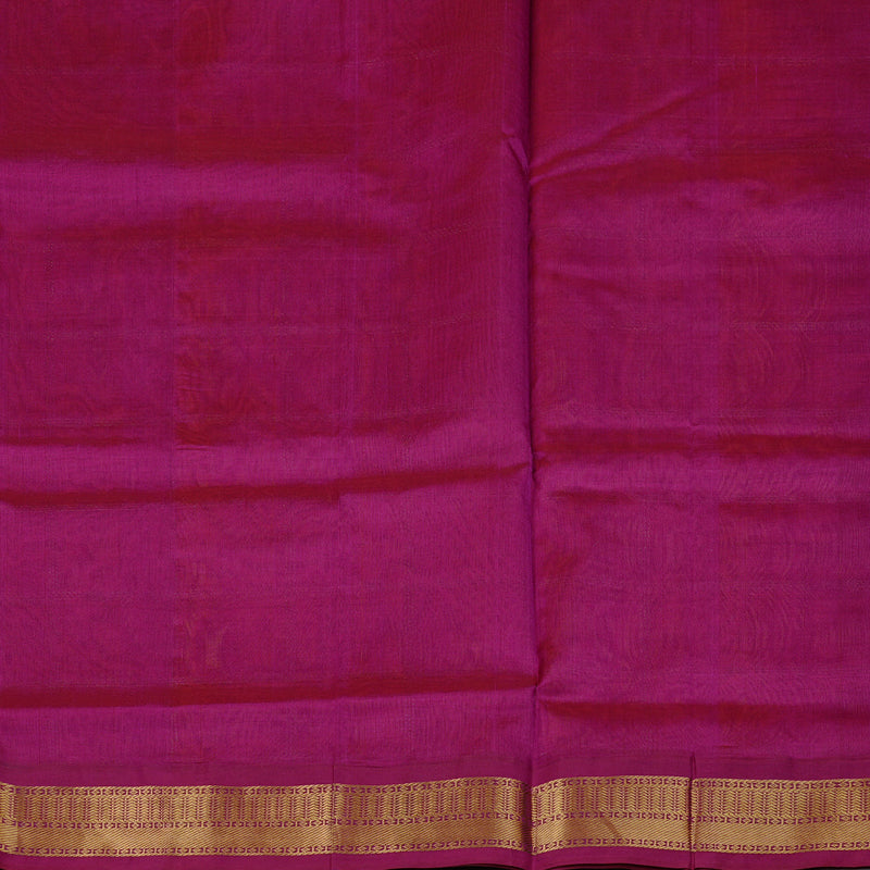 Hayagrivas Handloom Pure Silk Cotton Saree in Dazzling Orange KBE108D4-4