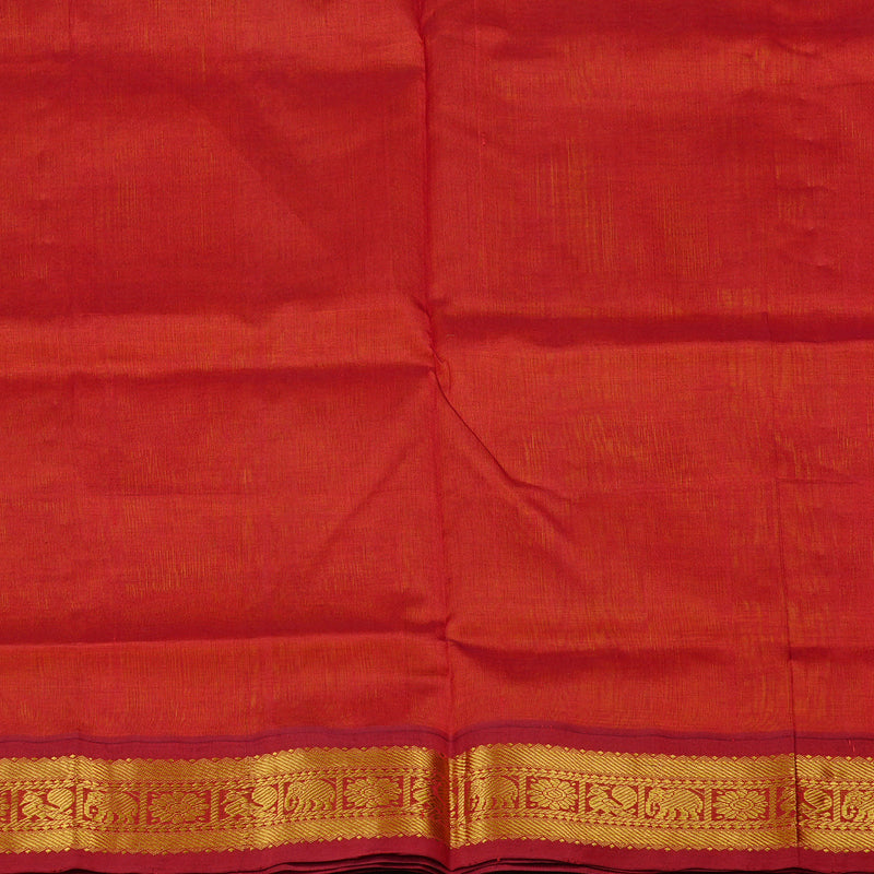 Hayagrivas Handloom Silk Cotton Saree in Stunning Mango Yellow KBE108D5-1