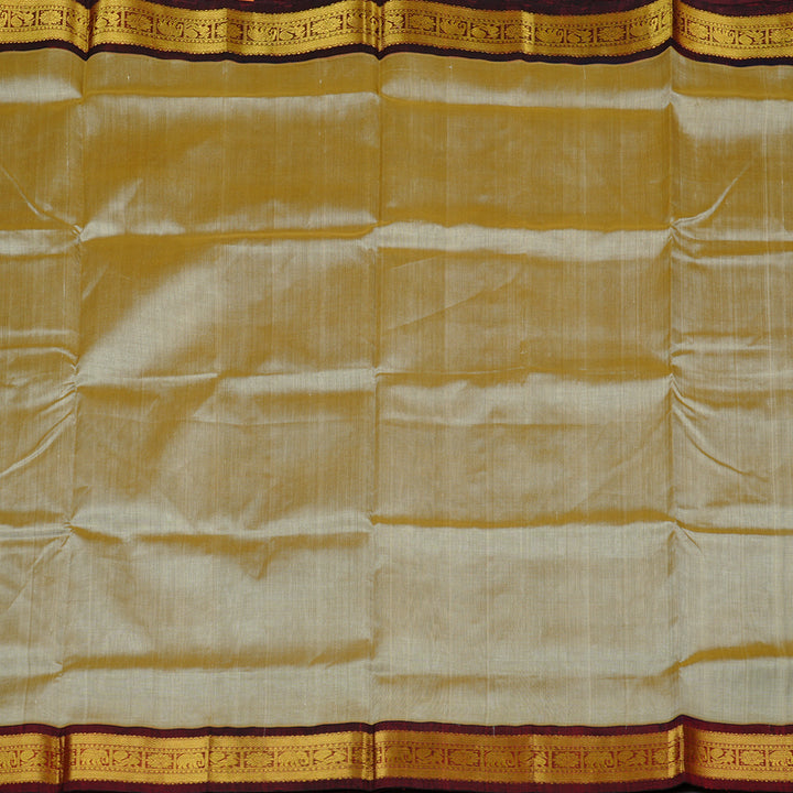 Hayagrivas Handloom Silk Cotton Saree in Soothing Sandal KBE108D5-5