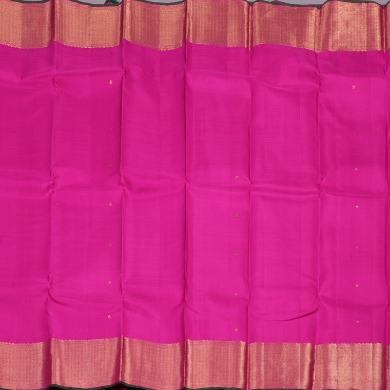 Hayagrivas Handloom Rani Pink Kanjivaram Silk Saree KBE1091I17-1