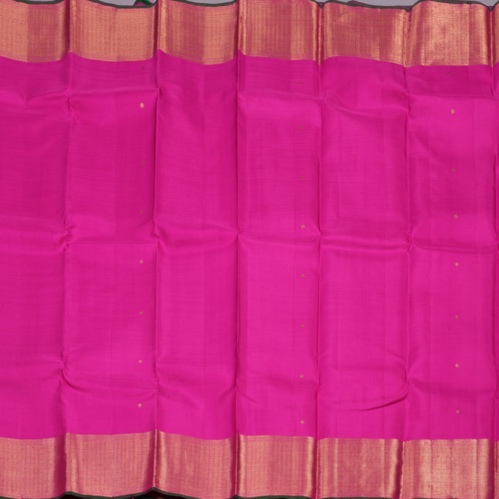 Hayagrivas Handloom Rani Pink Kanjivaram Silk Saree KBE1091I17-1