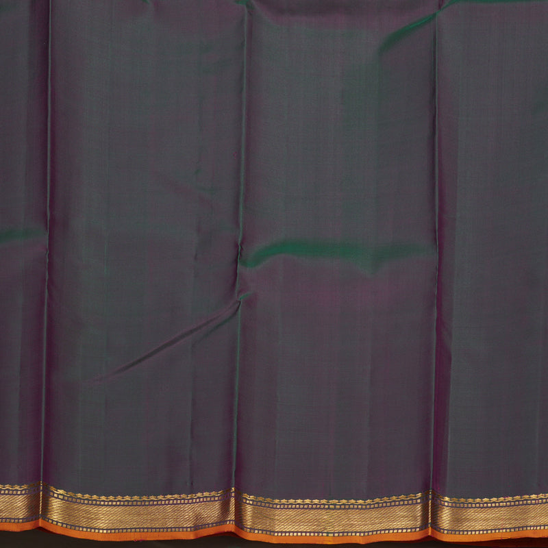 Hayagrivas Handloom Rani Pink Kanjivaram Silk Saree KBE1091I27-6