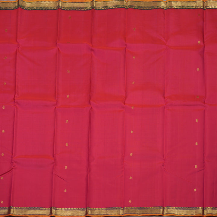 Hayagrivas Handloom Rani Pink Kanjivaram Silk Saree KBE1091I27-6