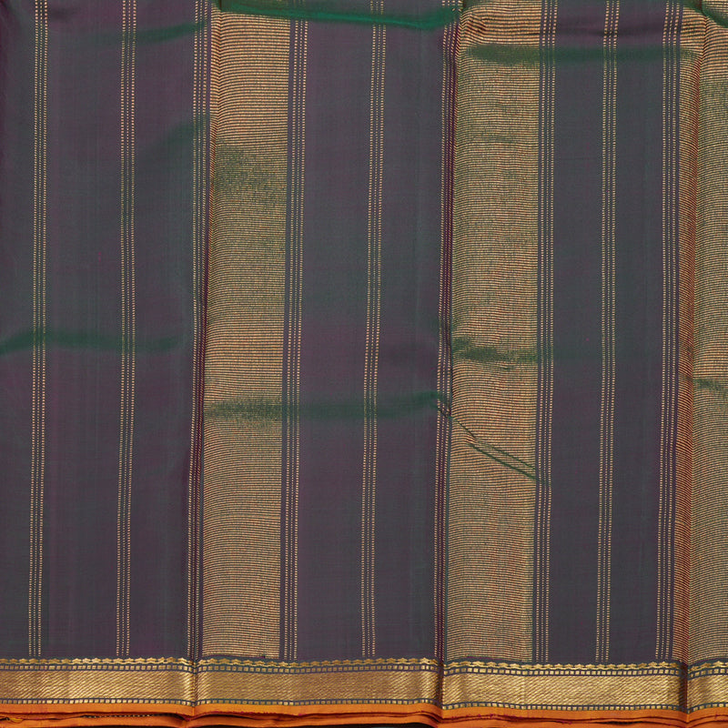 Hayagrivas Handloom Rani Pink Kanjivaram Silk Saree KBE1091I27-6