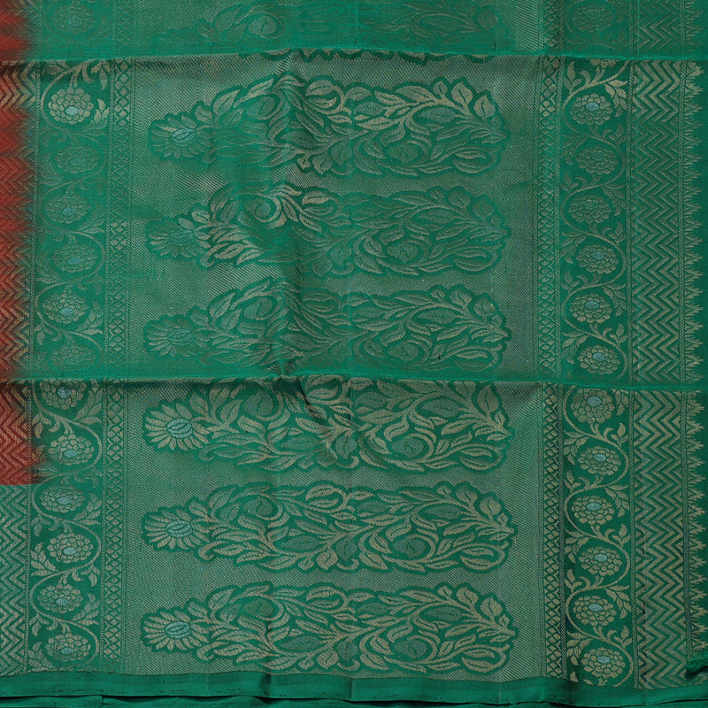 Hayagrivas Handloom Deep Araku Maroon Soft Silk Saree with Rama Green Border KBE1094I2-6