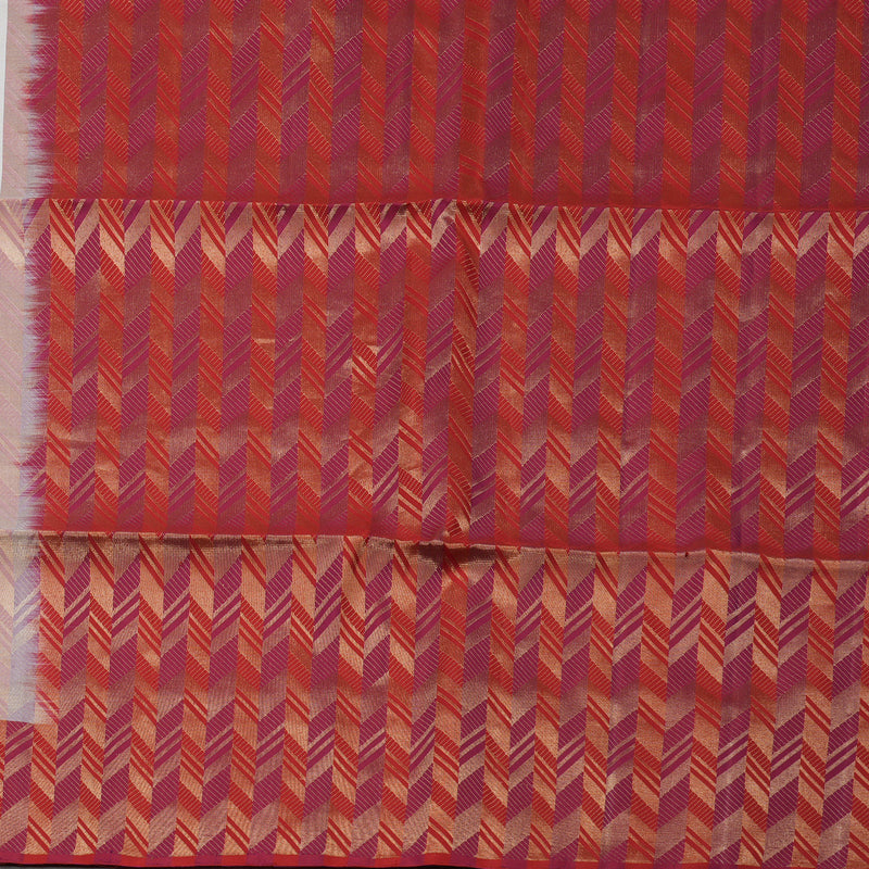 Hayagrivas Handloom Pristine White Soft Silk Saree with Multicolour Border KBE1094I4-2