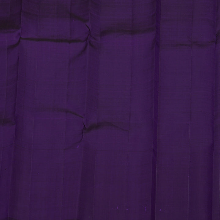 Hayagrivas Handloom Multicolour Kanjivaram Silk Saree with Deep Violet Border KBE1099I3-1