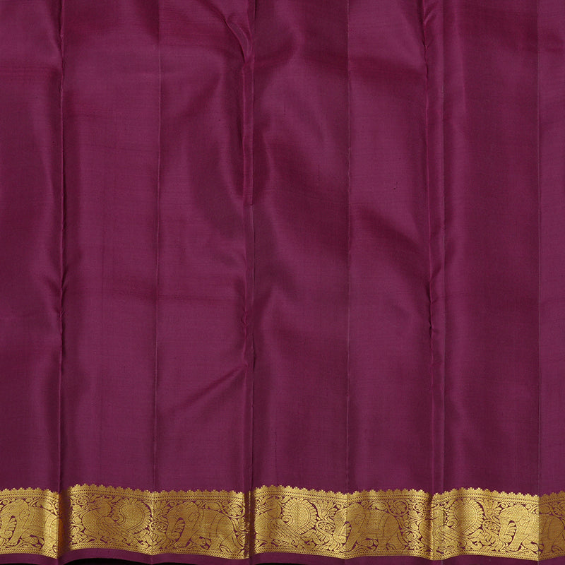 Hayagrivas Handloom Kanjivaram Purple Silk Saree KBE109D11-2