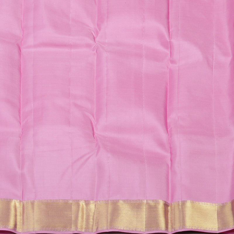 Hayagrivas Handloom Kanjivaram silk saree in elegant  Baby pink KBE109D26-6