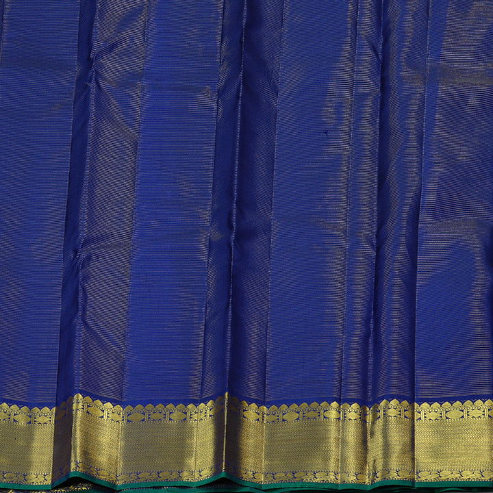 Hayagrivas Dark Blue Handloom Kanjivaram Silk Saree KBE10D10-2