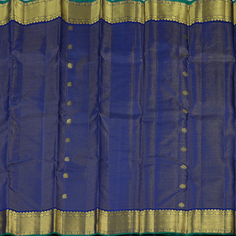 Hayagrivas Dark Blue Handloom Kanjivaram Silk Saree KBE10D10-2