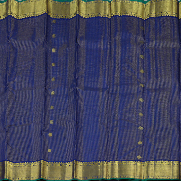 Hayagrivas Dark Blue Handloom Kanjivaram Silk Saree KBE10D10-2