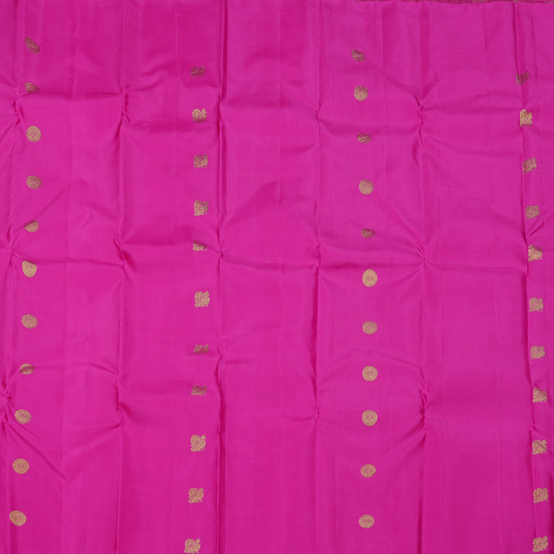 Hayagrivas Handloom Kanjivaram Silk Saree in Ethereal Half White KBE10D16-2