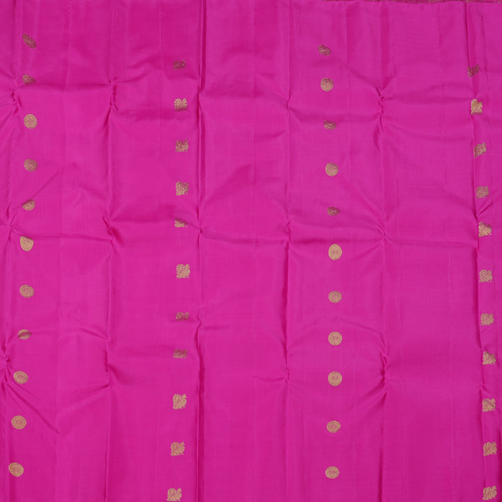 Hayagrivas Handloom Kanjivaram Silk Saree in Ethereal Half White KBE10D16-2
