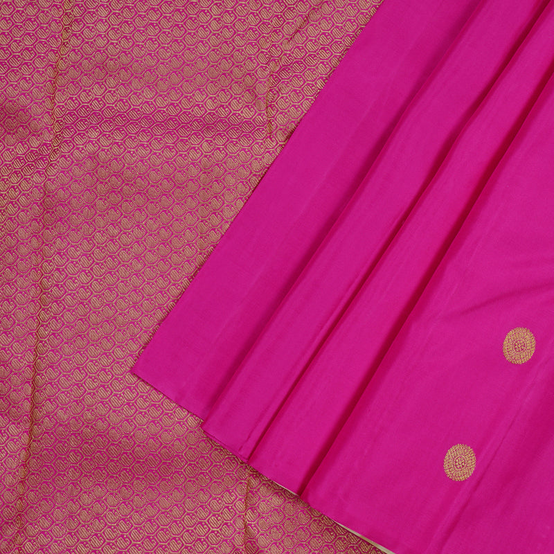 Hayagrivas Handloom Kanjivaram Silk Saree in Ethereal Half White KBE10D16-2