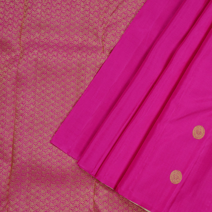 Hayagrivas Handloom Kanjivaram Silk Saree in Ethereal Half White KBE10D16-2