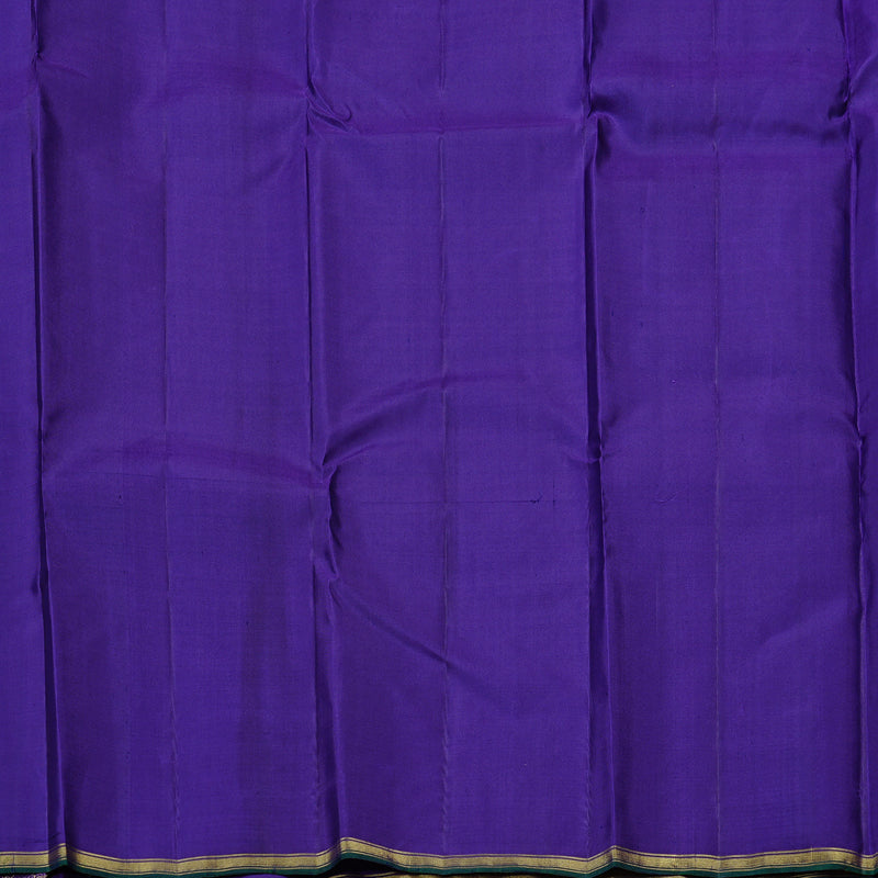 Hayagrivas Blue Handloom Kanjivaram Silk Saree KBE10D2-1
