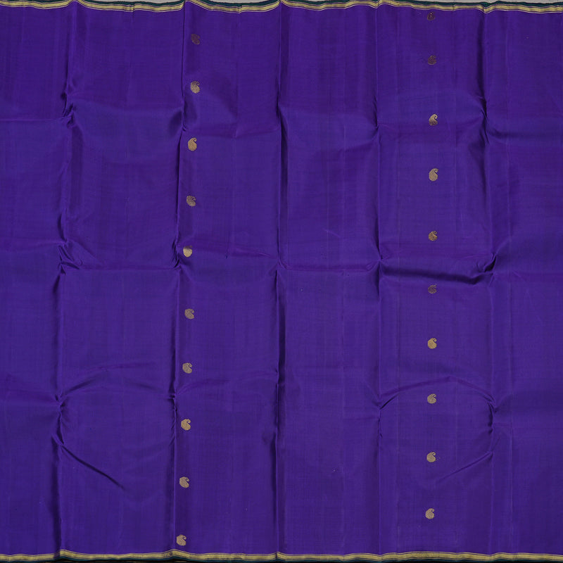 Hayagrivas Blue Handloom Kanjivaram Silk Saree KBE10D2-1