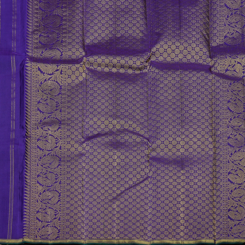 Hayagrivas Blue Handloom Kanjivaram Silk Saree KBE10D2-1