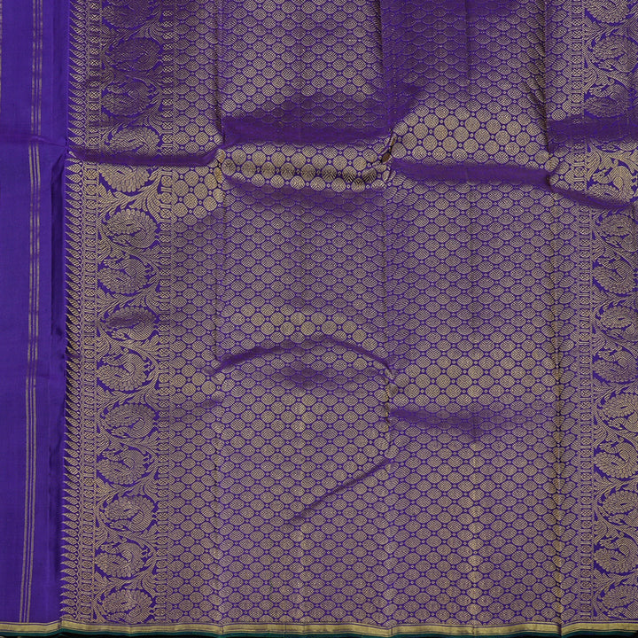 Hayagrivas Blue Handloom Kanjivaram Silk Saree KBE10D2-1