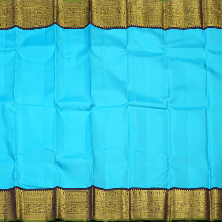 Hayagrivas Handloom Pure Kanjivaram Silk Saree in Enchanting Sky Blue KBE10D24-5