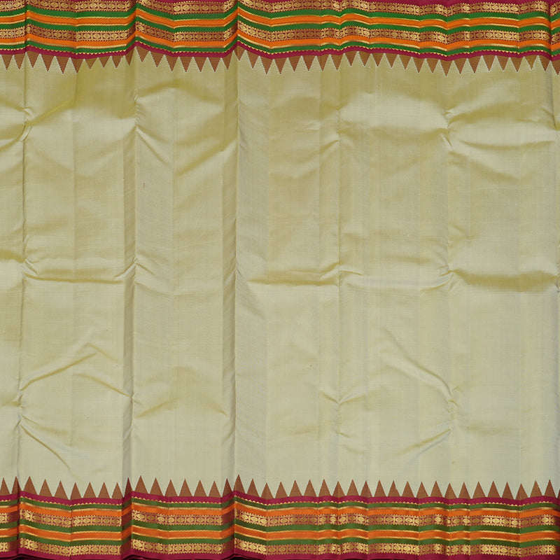 Hayagrivas Handloom Kanjivaram Silk Sarees in Serene Beige KBE10D26-4