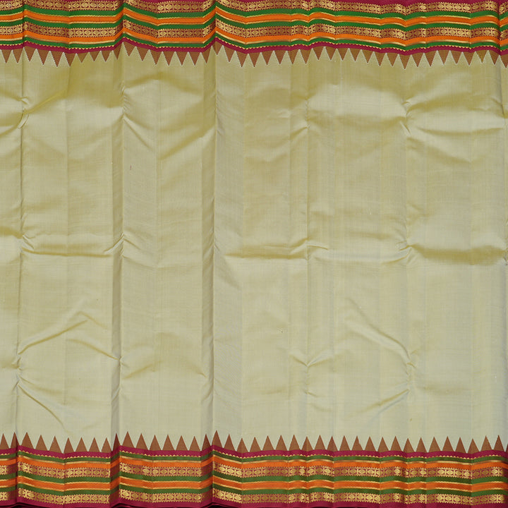 Hayagrivas Handloom Kanjivaram Silk Sarees in Serene Beige KBE10D26-4