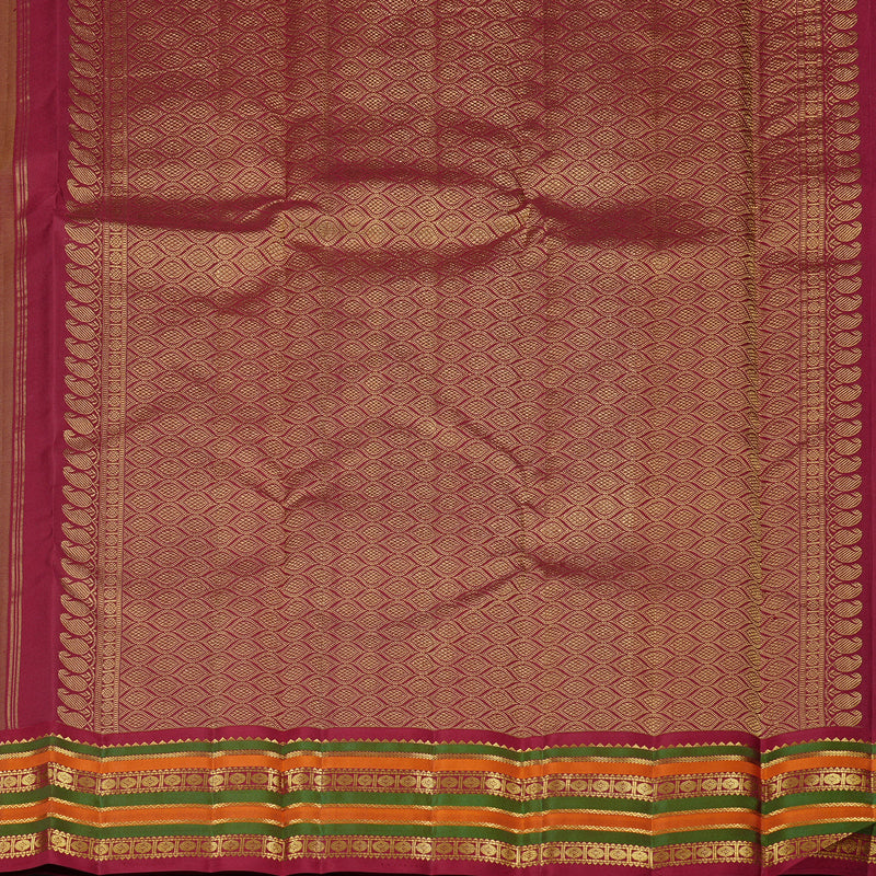 Hayagrivas Handloom Kanjivaram Silk Sarees in Serene Beige KBE10D26-4