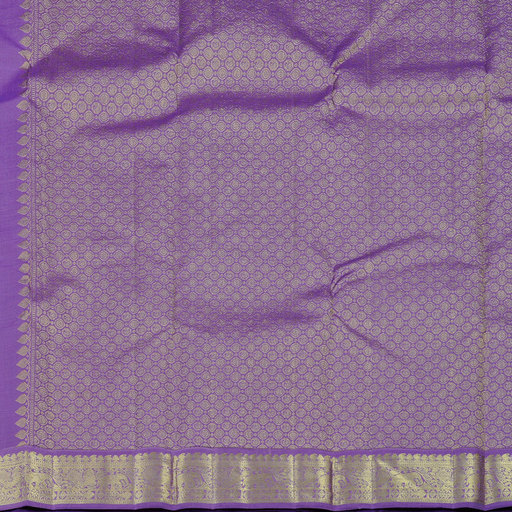 Hayagrivas Handloom Kanjivaram Silk Saree in Enchanting Lavender KBE10D5-1