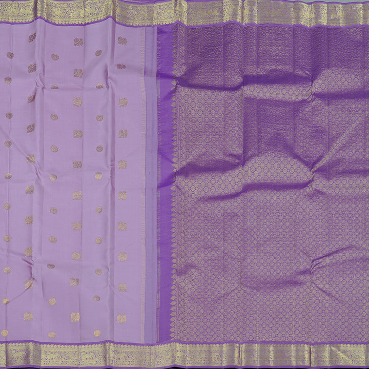 Hayagrivas Handloom Kanjivaram Silk Saree in Enchanting Lavender KBE10D5-1