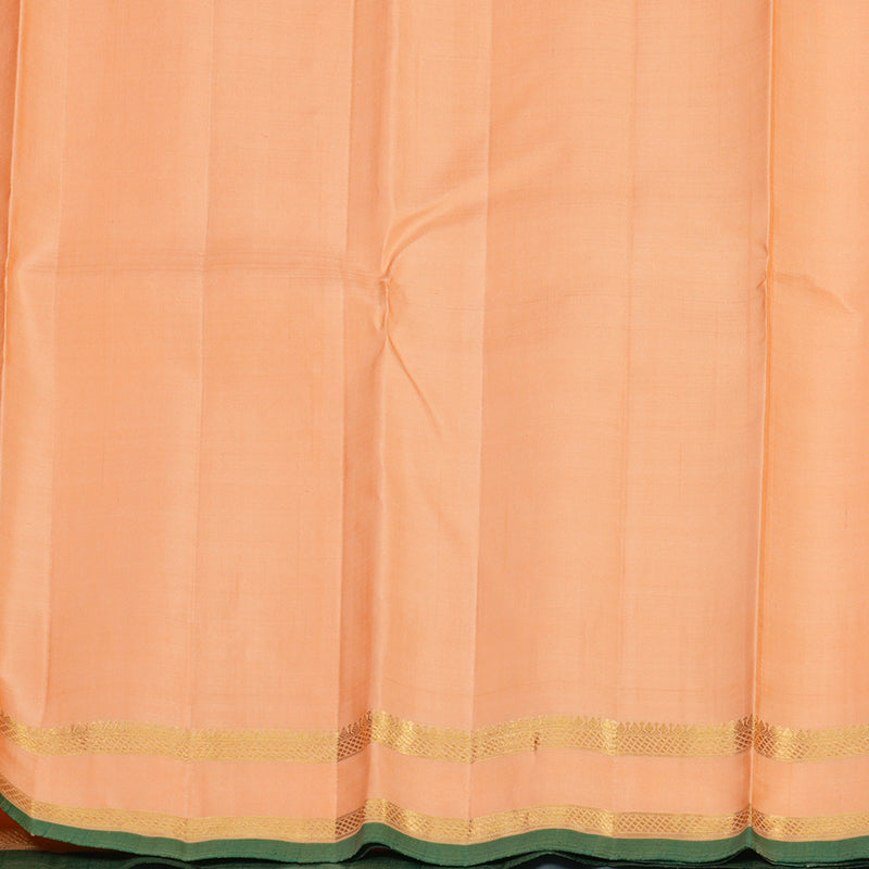 Hayagrivas Handloom Peach Kanjivaram Silk Saree KBE1109I3-1