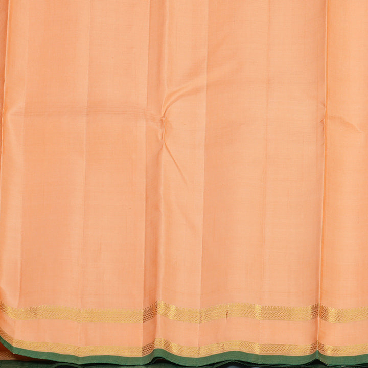 Hayagrivas Handloom Peach Kanjivaram Silk Saree KBE1109I3-1