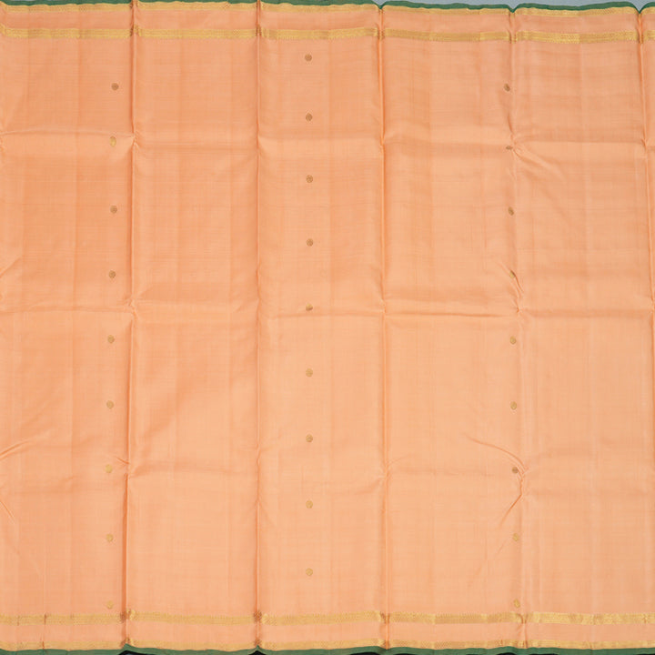 Hayagrivas Handloom Peach Kanjivaram Silk Saree KBE1109I3-1