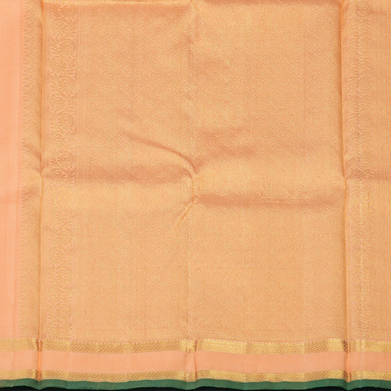 Hayagrivas Handloom Peach Kanjivaram Silk Saree KBE1109I3-1