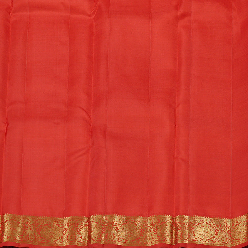 Hayagrivas Red Handloom Kanjivaram Silk Saree KBE110D10-1