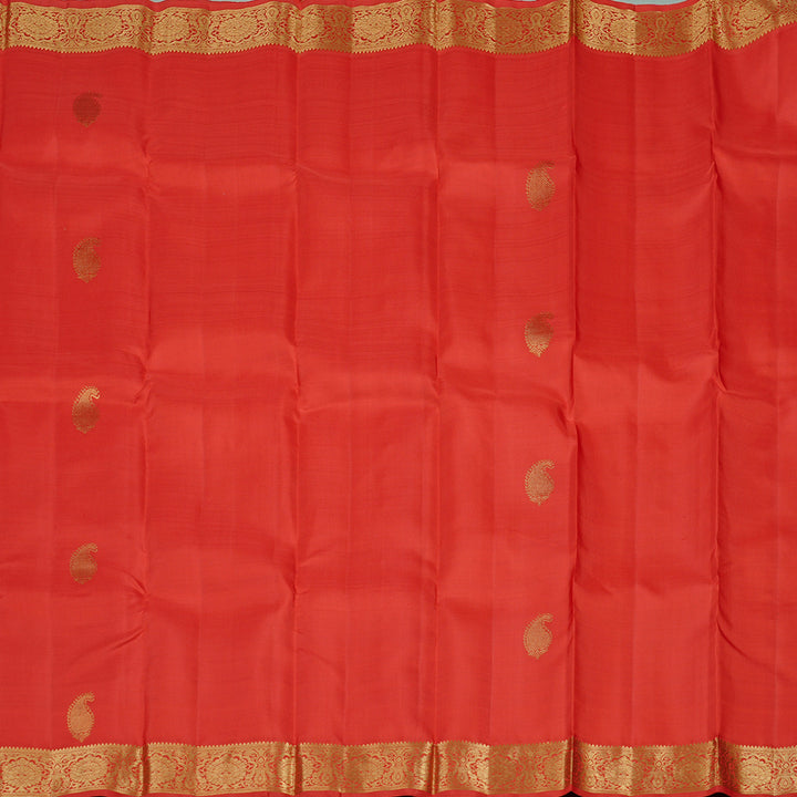 Hayagrivas Red Handloom Kanjivaram Silk Saree KBE110D10-1